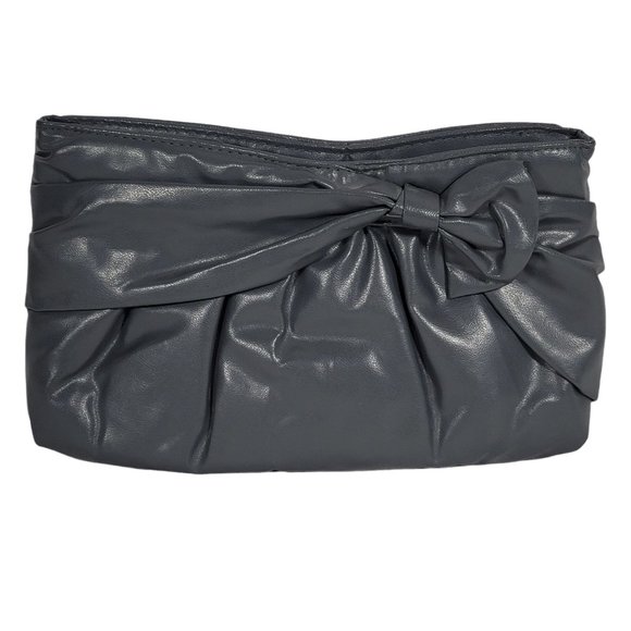 Unknown Handbags - Vegan Leather Grey Clutch